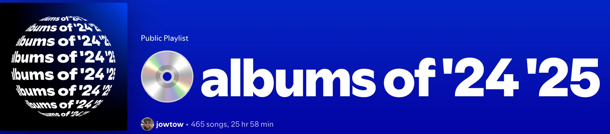 Albums of '24 '25